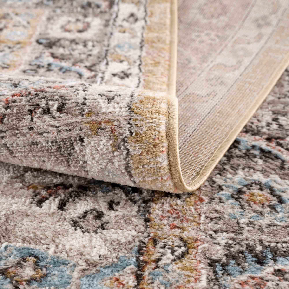 Hauteloom Albie HPTKALBIEA3 Gold Machine Made Polypropylene Rug