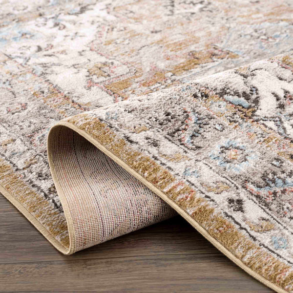 Hauteloom Albie HPTKALBIEA3 Gold Machine Made Polypropylene Rug