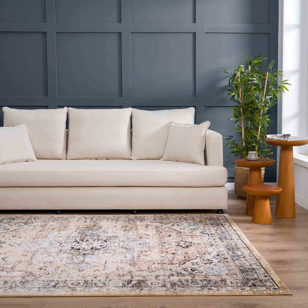 Hauteloom Albie HPTKALBIEA3 Gold Machine Made Polypropylene Rug