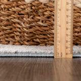 Hauteloom Anana HPTKANANAA2 Medium Gray Machine Made Polypropylene Rug