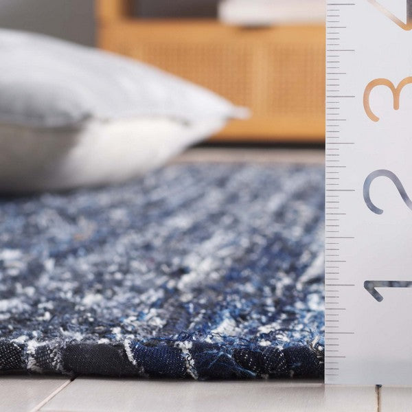 safavieh clearance rag rug rar301n navy rug