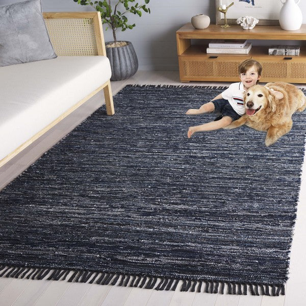 safavieh clearance rag rug rar301n navy rug