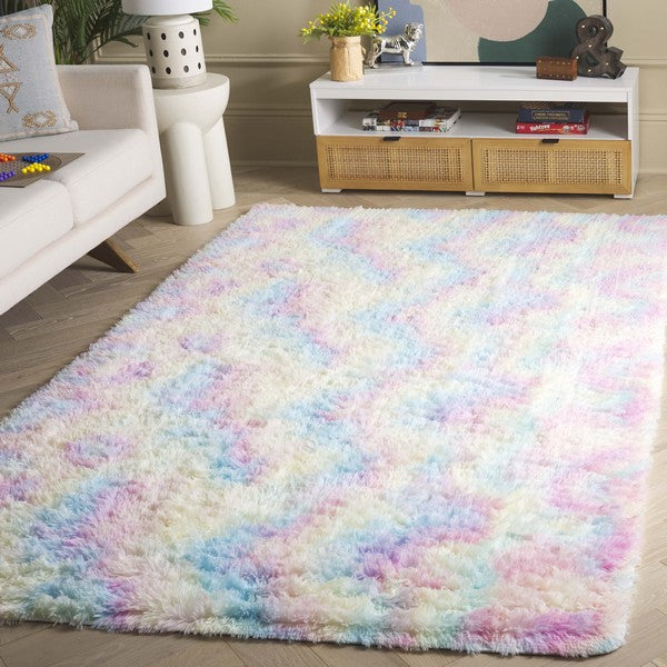 safavieh clearance rainbow shag rbo100r rainbow rug