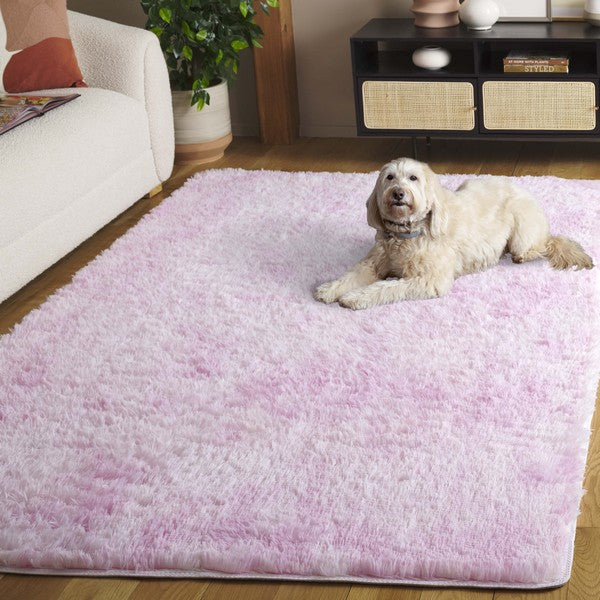 safavieh clearance rainbow shag rbo100u pink rug