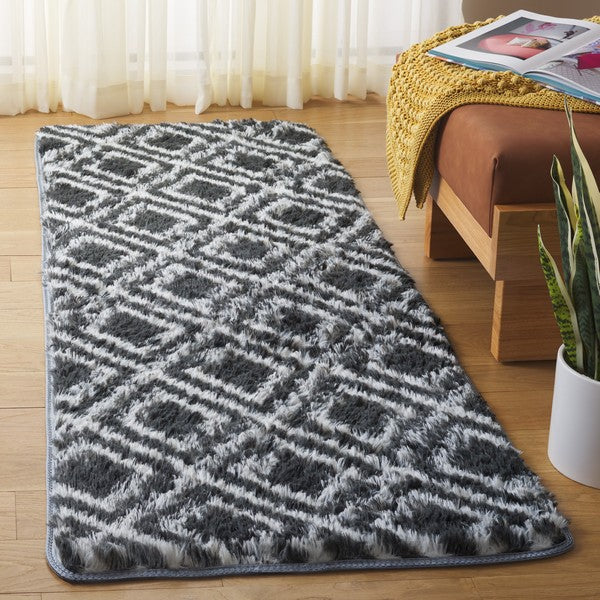 safavieh clearance rainbow shag rbo102h charcoal rug