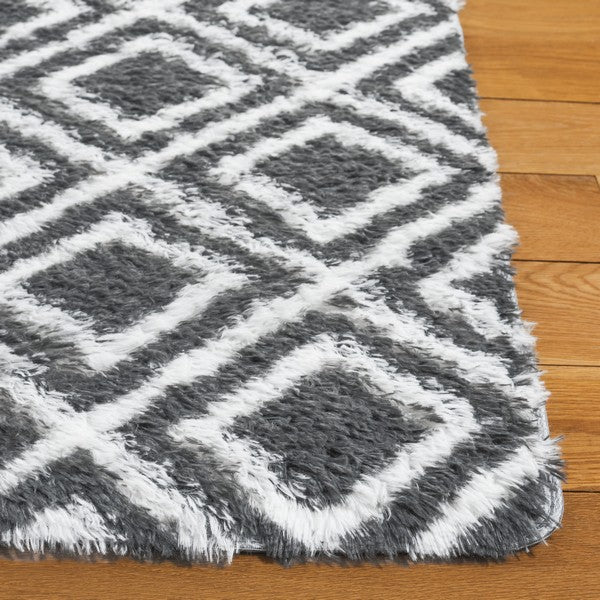 safavieh clearance rainbow shag rbo102h charcoal rug