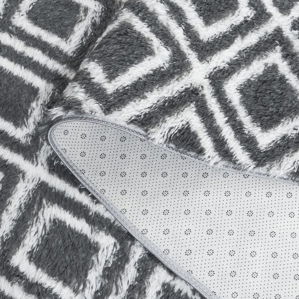 safavieh clearance rainbow shag rbo102h charcoal rug