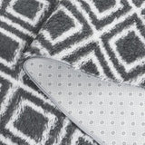 safavieh clearance rainbow shag rbo102h charcoal rug
