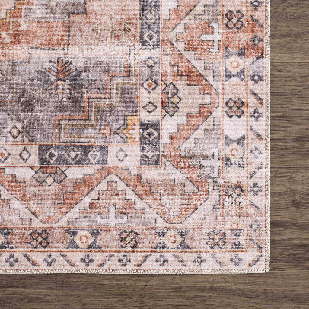 Hauteloom Isugod ISU Beige Machine Made Polyester Rug