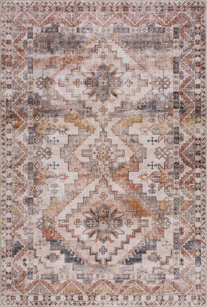 Hauteloom Isugod ISU Beige Machine Made Polyester Rug