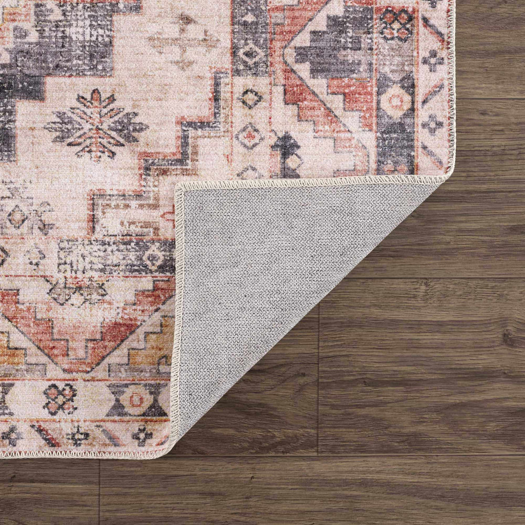 Hauteloom Isugod ISU Beige Machine Made Polyester Rug