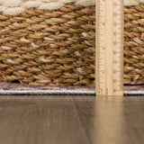 Hauteloom Isugod ISU Beige Machine Made Polyester Rug