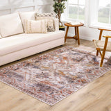Hauteloom Isugod ISU Beige Machine Made Polyester Rug