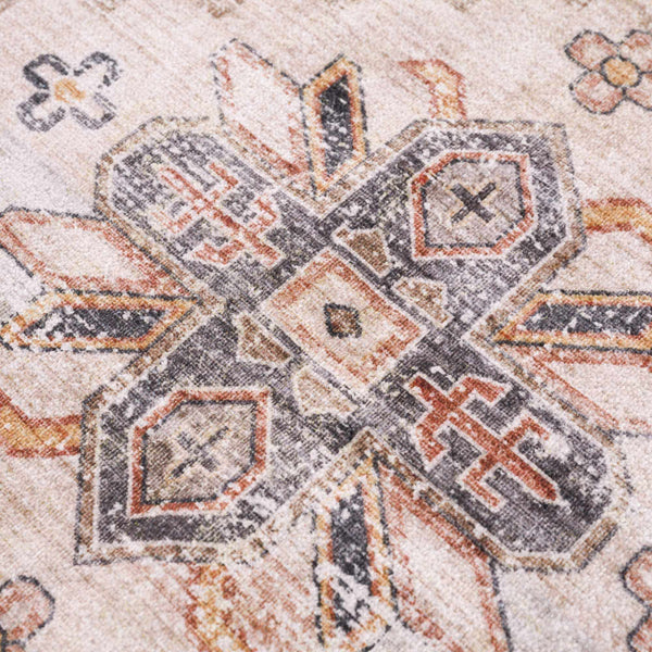 Hauteloom Isugod ISU Beige Machine Made Polyester Rug