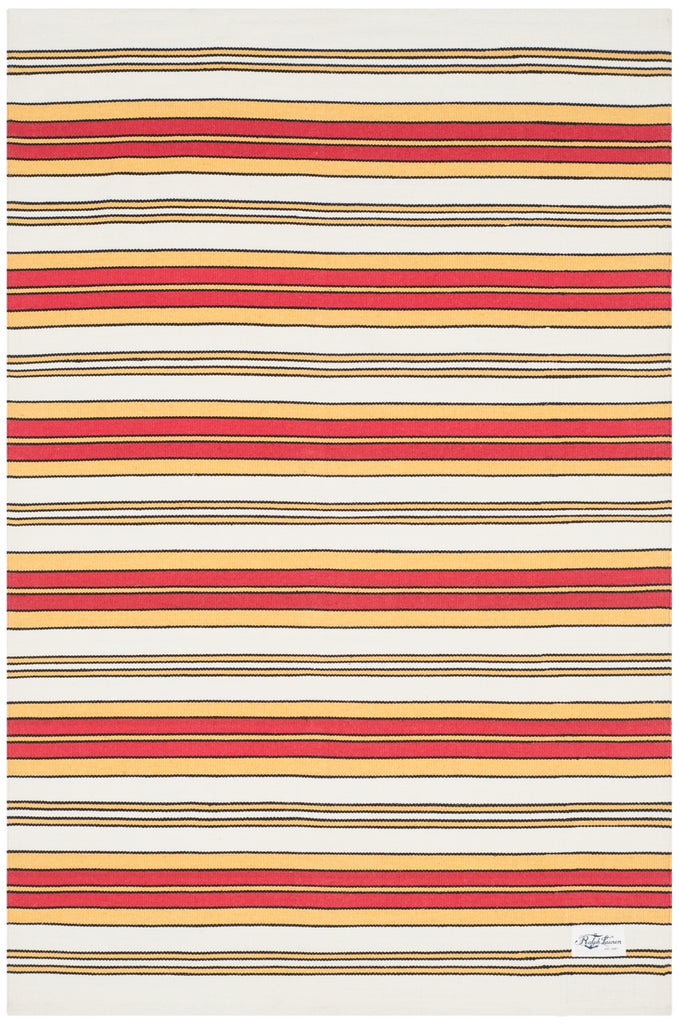 safavieh clearance ralph lauren rlr2462c terry white racing red rug
