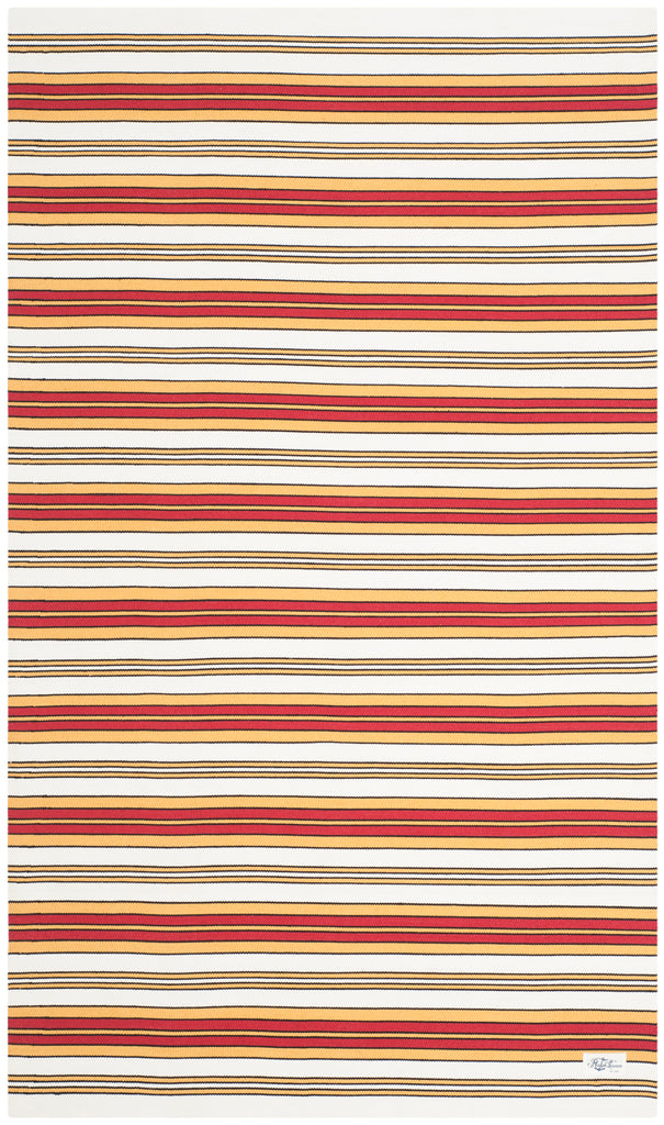 safavieh clearance ralph lauren rlr2462c terry white racing red rug