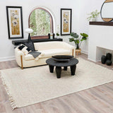 Hauteloom Ramsbury RMS Ivory Woven/Flatwoven Cotton Rug