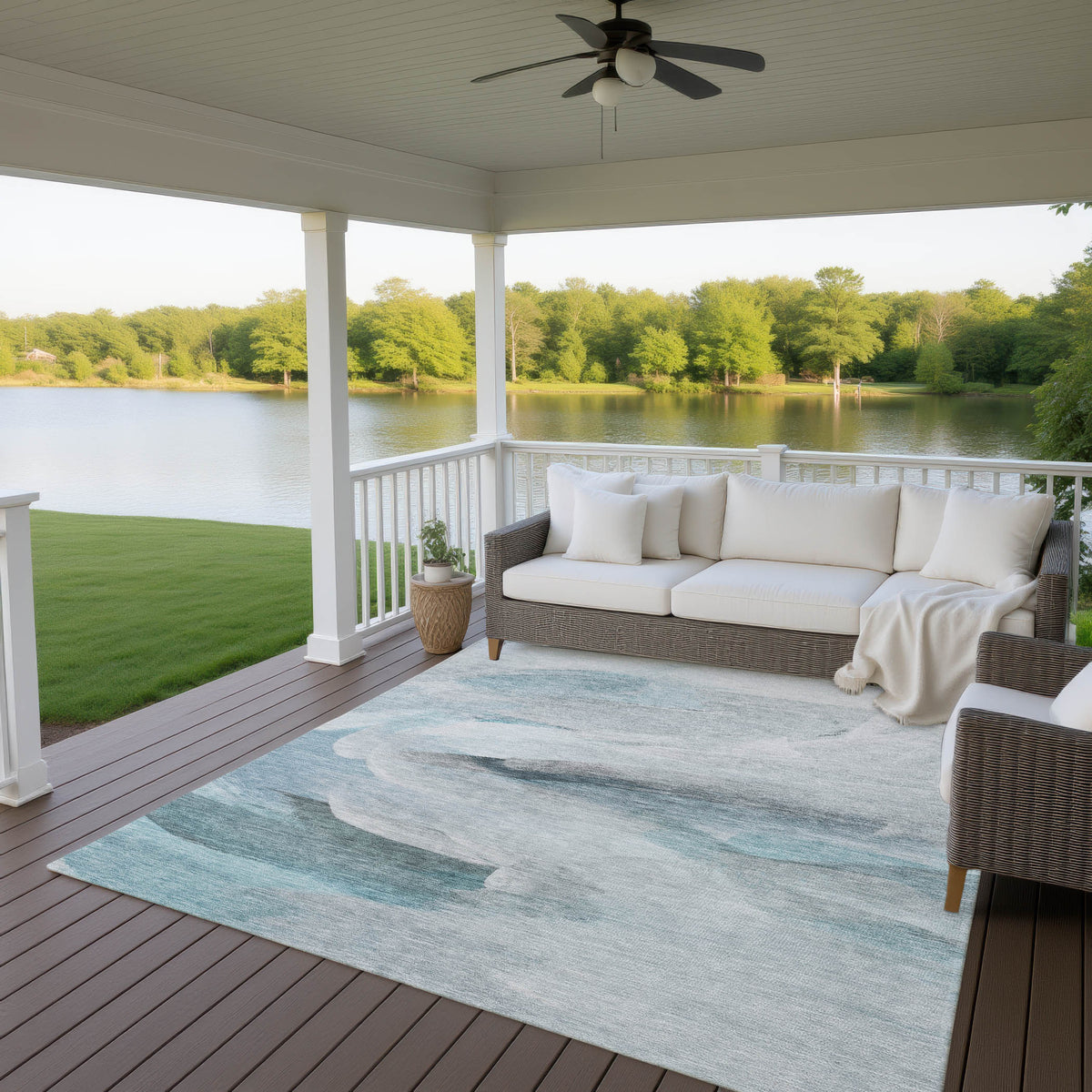 dalyn ravenna rn11 teal rug