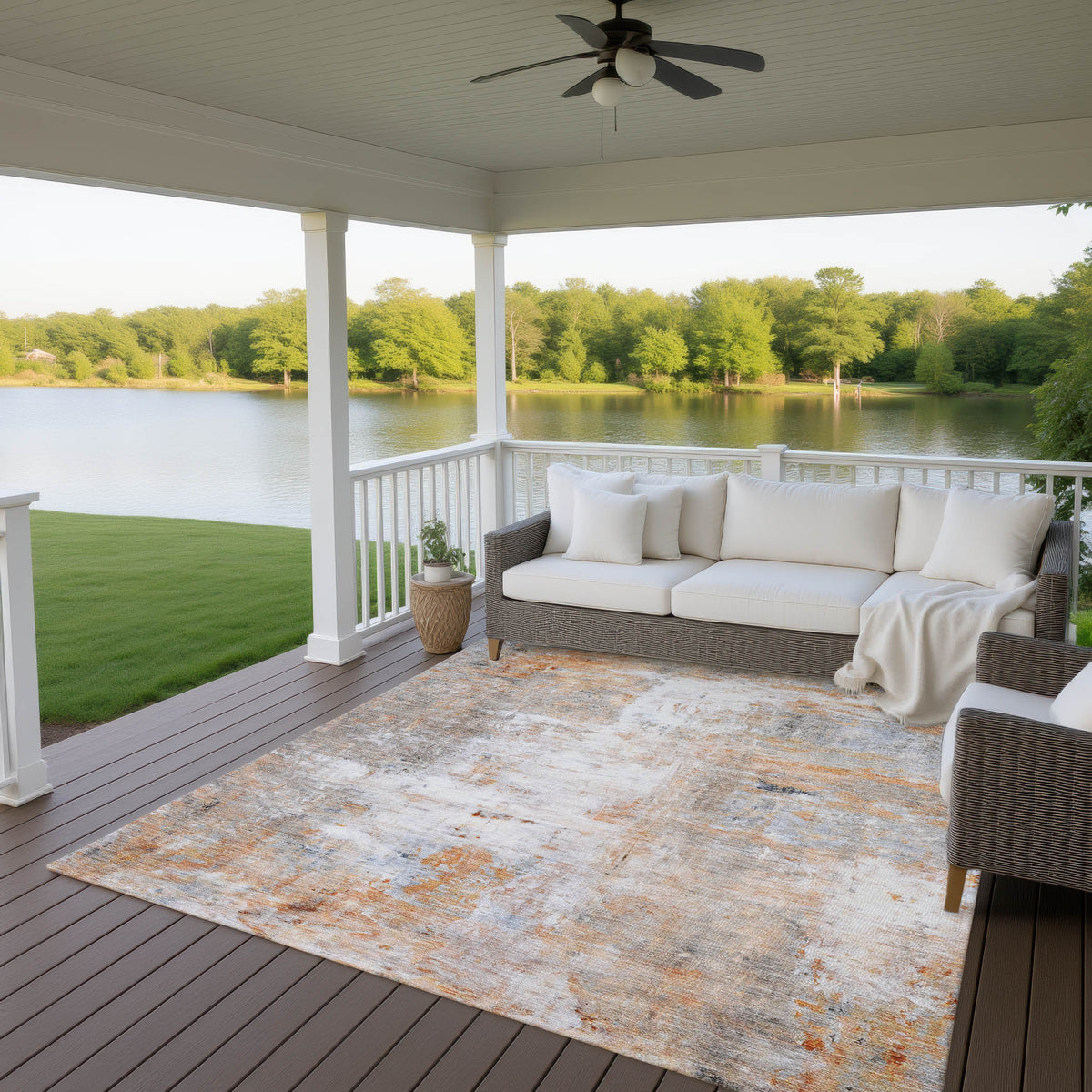 dalyn ravenna rn1 copper rug