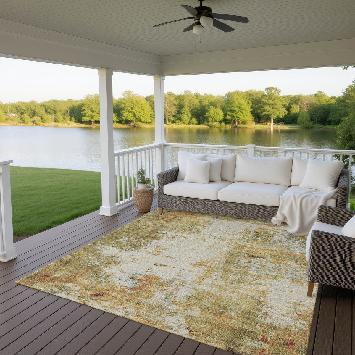 dalyn ravenna rn1 olive rug