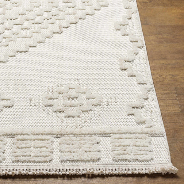 Hauteloom Rosales RSLS Cream Machine Made Polyester Rug