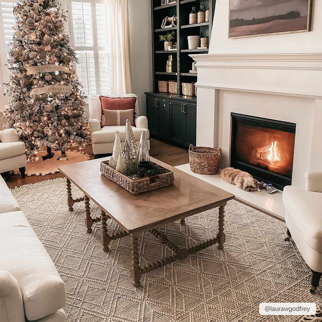 Hauteloom Ramsbury RMS Ivory Woven/Flatwoven Cotton Rug