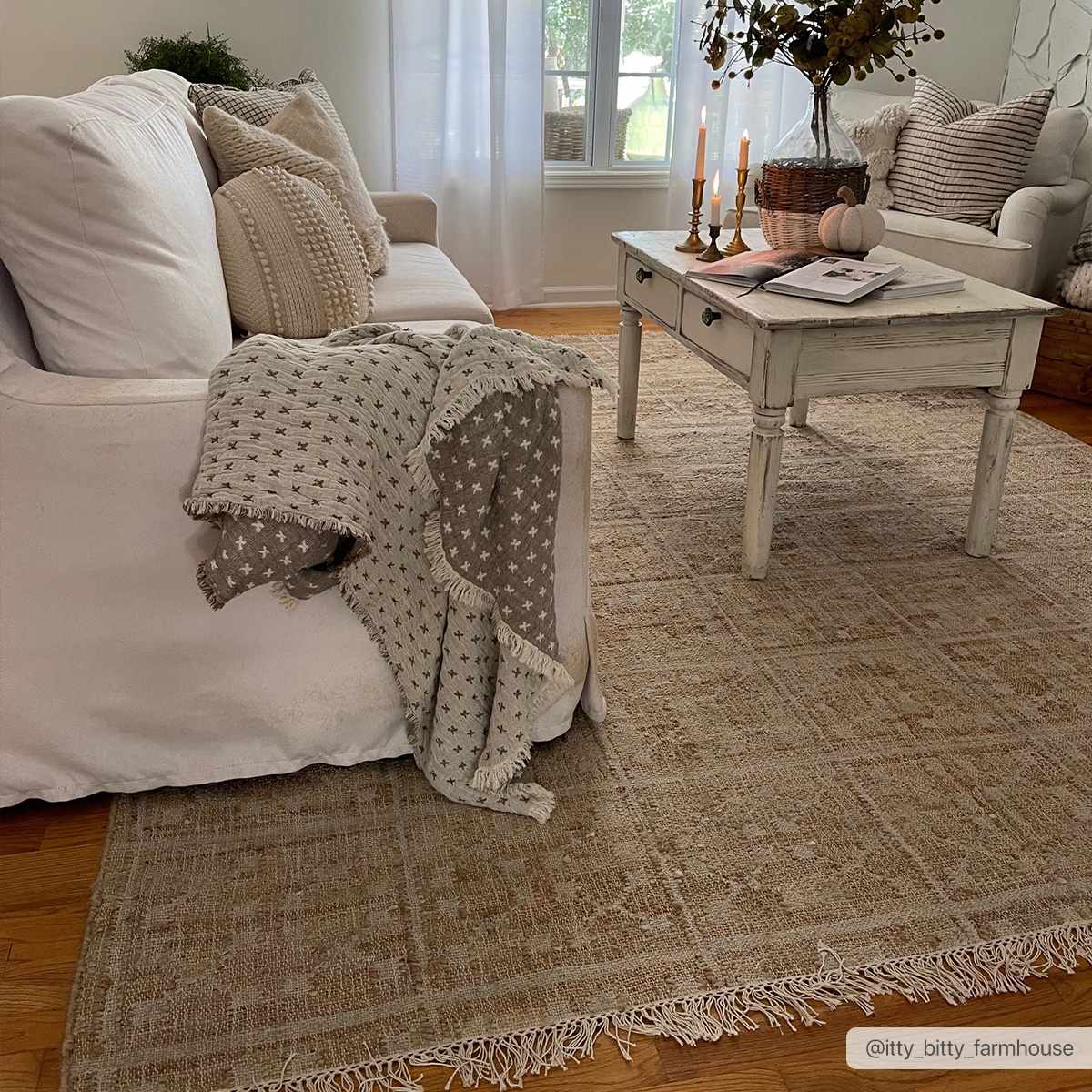 Hauteloom Rice RICE Cream Woven/Flatwoven Jute Rug