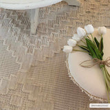 Hauteloom Rosales RSLS Cream Machine Made Polyester Rug