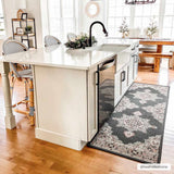 Hauteloom Roseglen ROSE Black Machine Made Olefin Rug