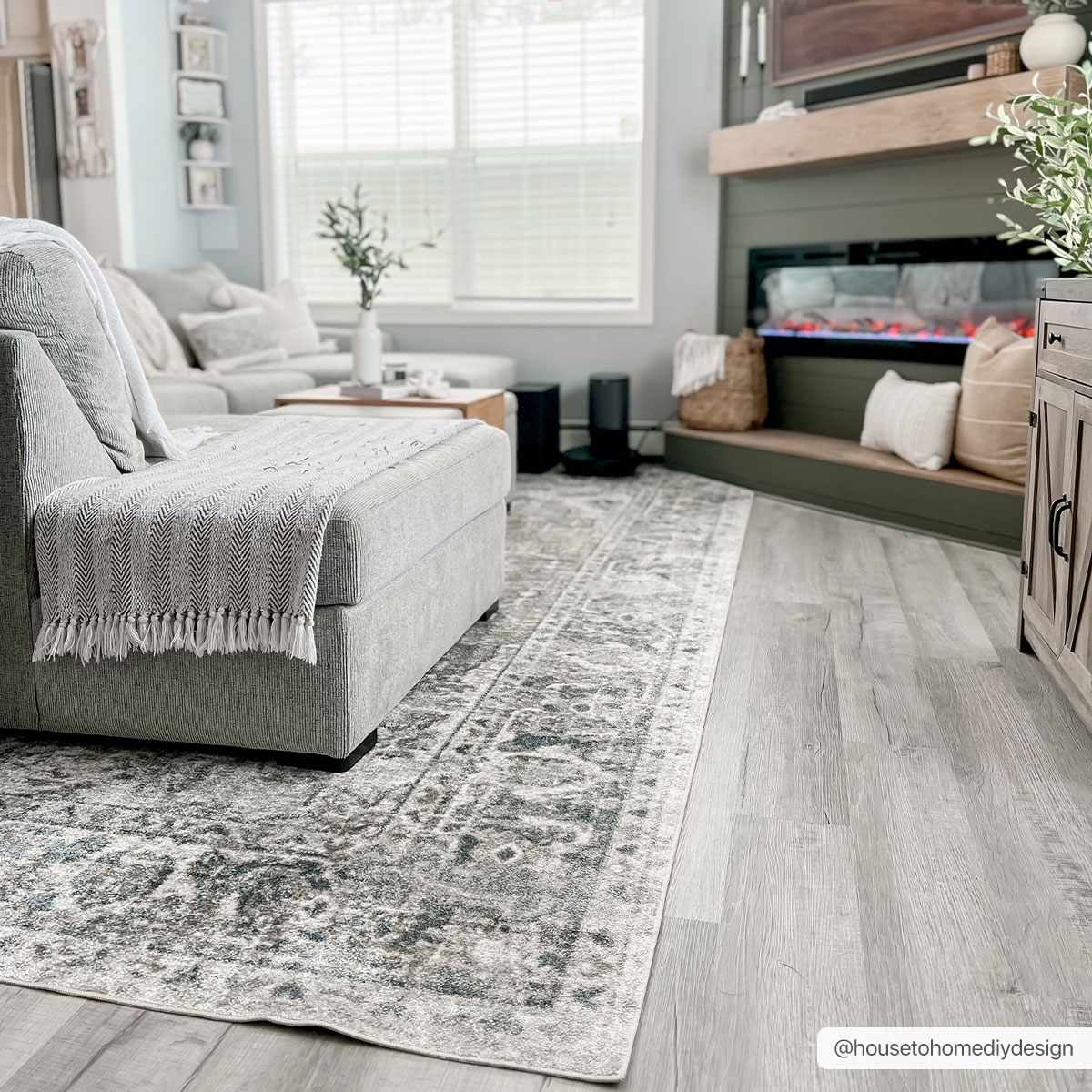 Hauteloom Rudo SLLIRUDOAA3 Gray Machine Made Polyester Rug