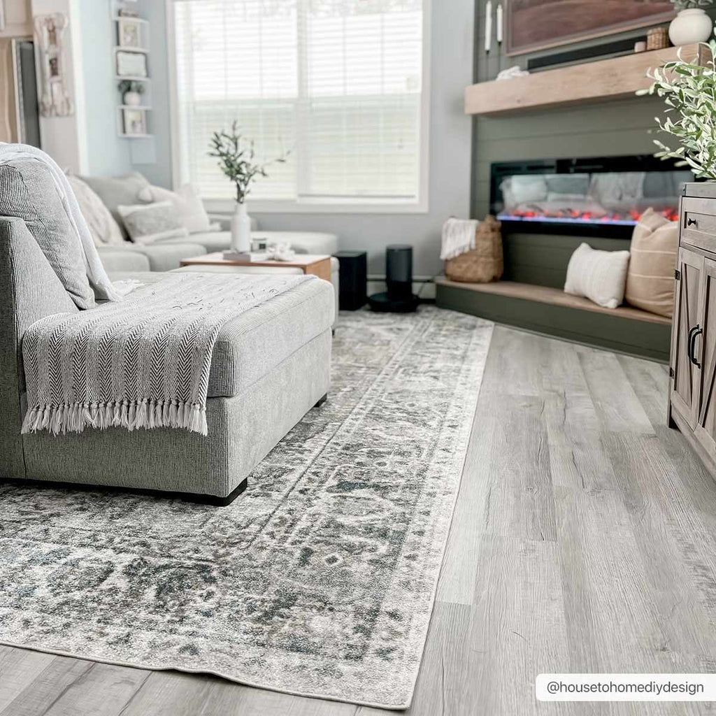 Hauteloom Rudo SLLIRUDOAA3 Gray Machine Made Polyester Rug