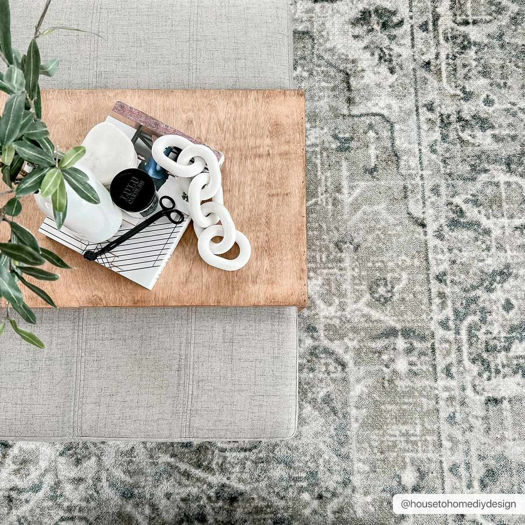 Hauteloom Rudo SLLIRUDOAA3 Gray Machine Made Polyester Rug
