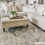Hauteloom Rudo SLLIRUDOAA3 Gray Machine Made Polyester Rug