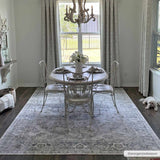 Hauteloom Rudo SLLIRUDOAA3 Gray Machine Made Polyester Rug