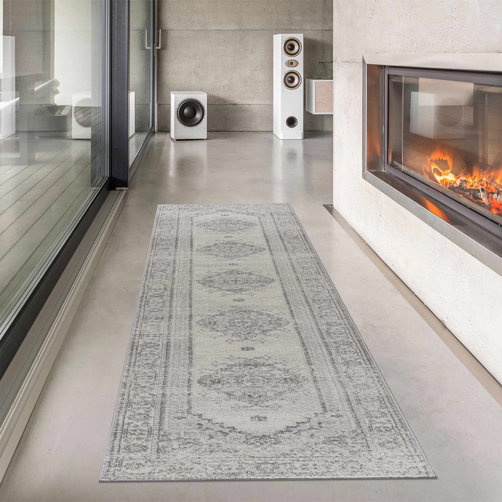Hauteloom Tigris TGS2315 Gray Machine Made Polypropylene Rug