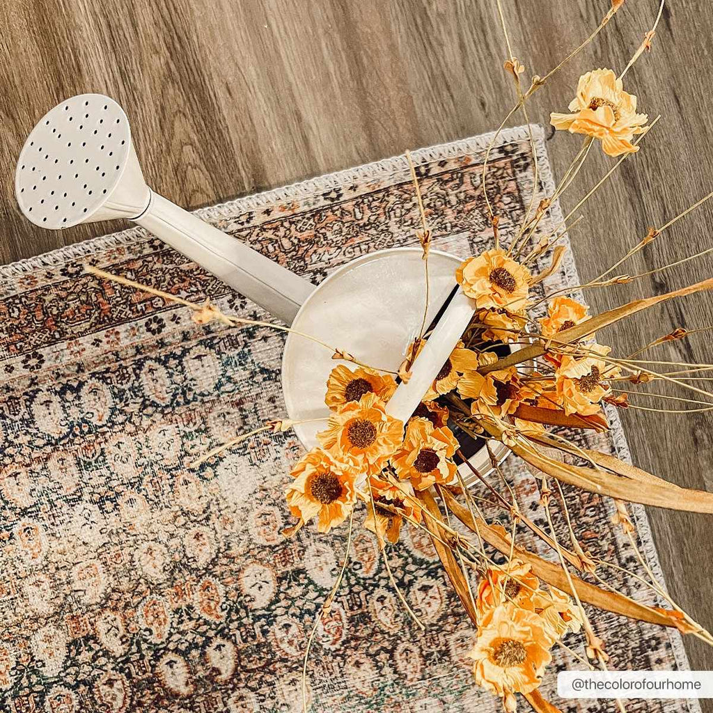 Hauteloom Maligaya MALIG Beige Machine Made Polyester Rug