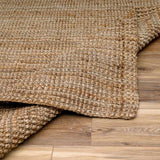 Hauteloom Ambel SBUGAMBELA1 Chocolate Brown Woven/Flatwoven Jute Rug