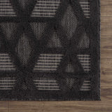 Hauteloom Nuri SSAMNURICA1 Black Machine Made Polypropylene Rug
