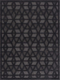 Hauteloom Nuri SSAMNURICA1 Black Machine Made Polypropylene Rug