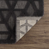 Hauteloom Nuri SSAMNURICA1 Black Machine Made Polypropylene Rug