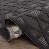 Hauteloom Nuri SSAMNURICA1 Black Machine Made Polypropylene Rug
