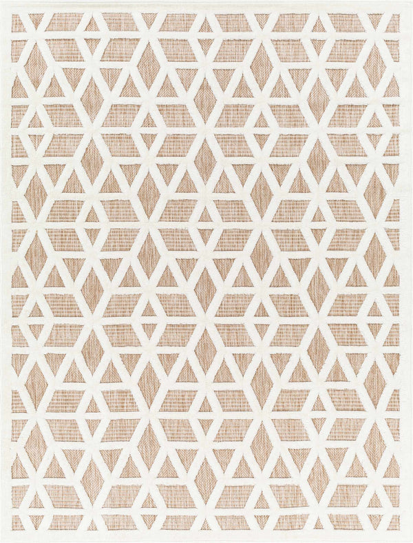 Hauteloom Nuri SSAMNURICA2 Dark Red Machine Made Polypropylene Rug
