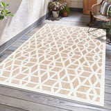 Hauteloom Nuri SSAMNURICA2 Dark Red Machine Made Polypropylene Rug