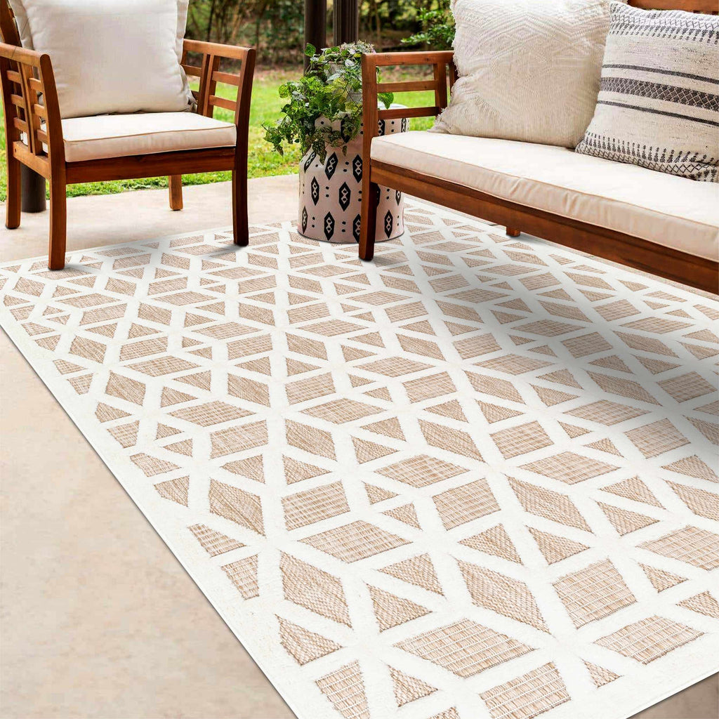 Hauteloom Nuri SSAMNURICA2 Dark Red Machine Made Polypropylene Rug