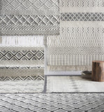 Hauteloom Blakeview BLKV Black Woven/Flatwoven NZ Wool Rug