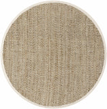 Hauteloom Dinah SKEADINAAA1 Tan Woven/Flatwoven Jute Rug