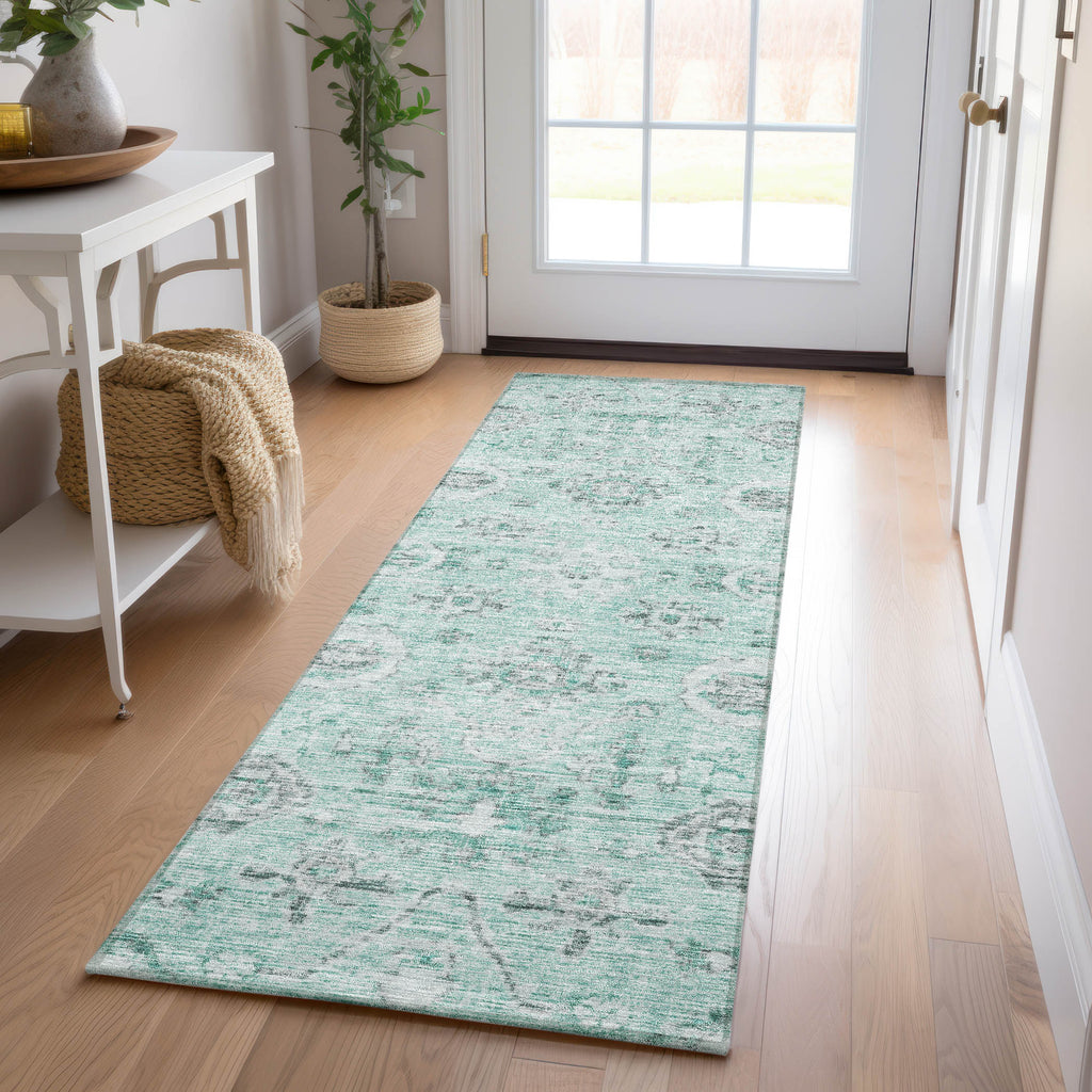 dalyn solace sl10 teal rug