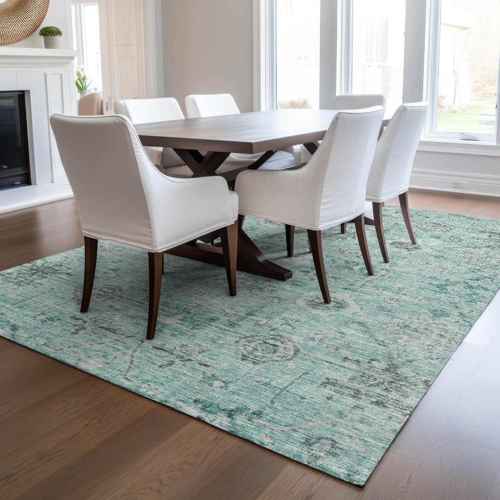 dalyn solace sl10 teal rug