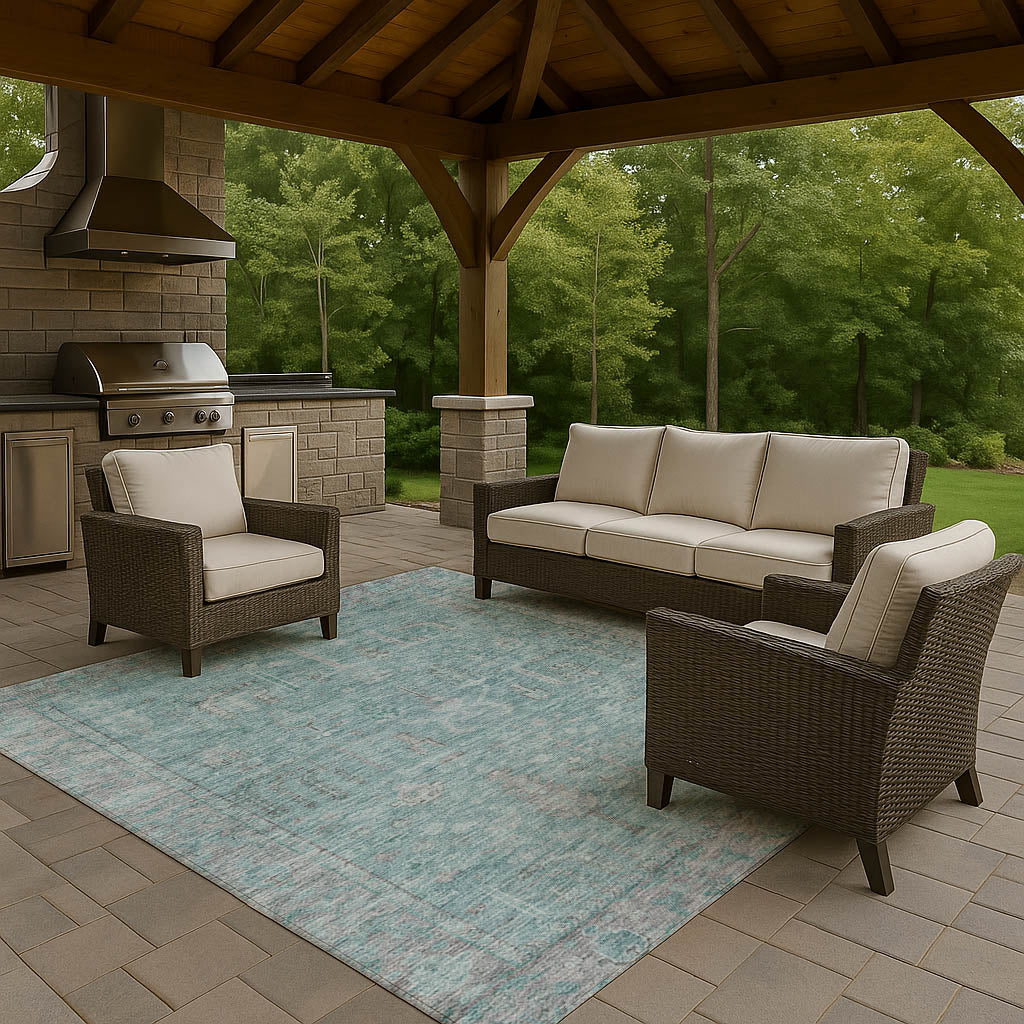 dalyn solace sl11 aqua rug