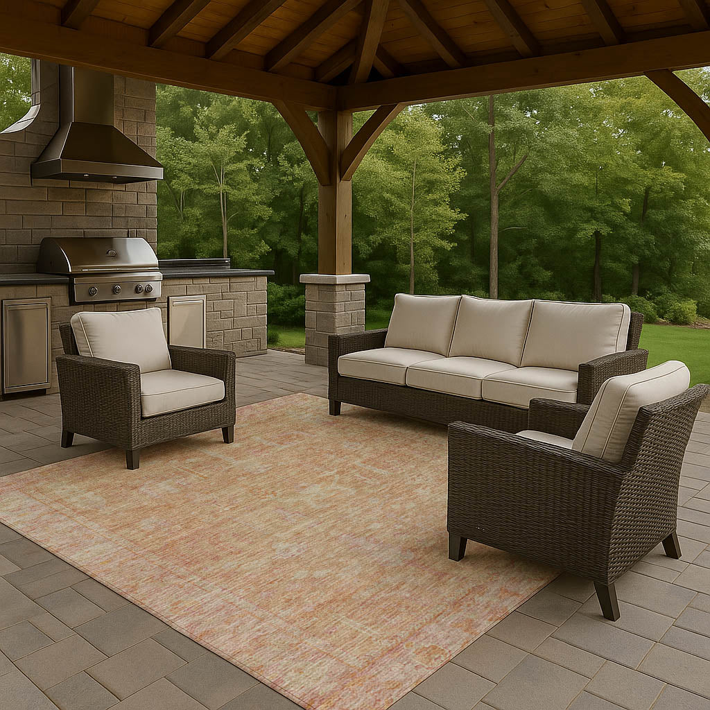 dalyn solace sl11 coral rug